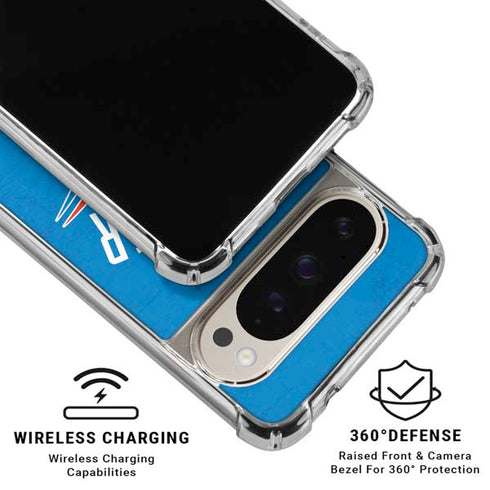 NBA OKC Thunder Distressed Google Pixel 9/9 Pro Clear Case